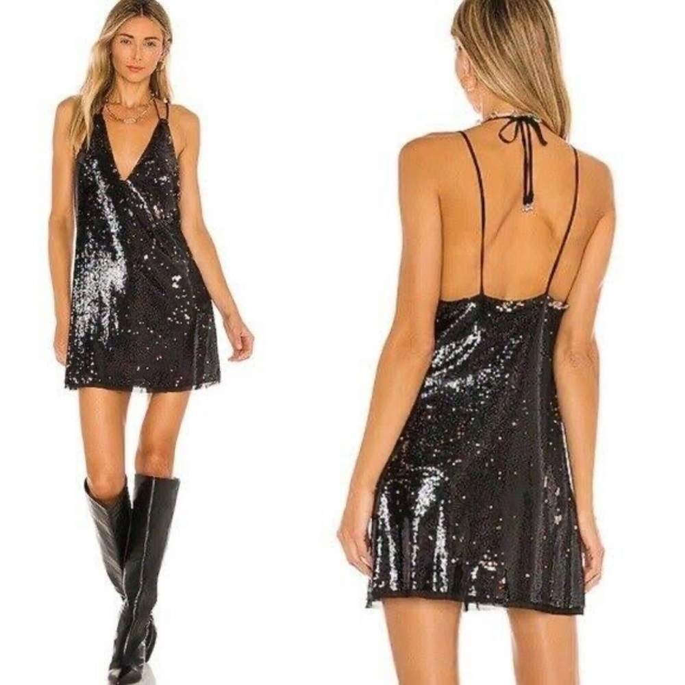 NWT Free People Double Take Sequin Mini Dress